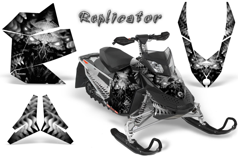 Skidoo REV XP Graphics Kit Replicator Silver